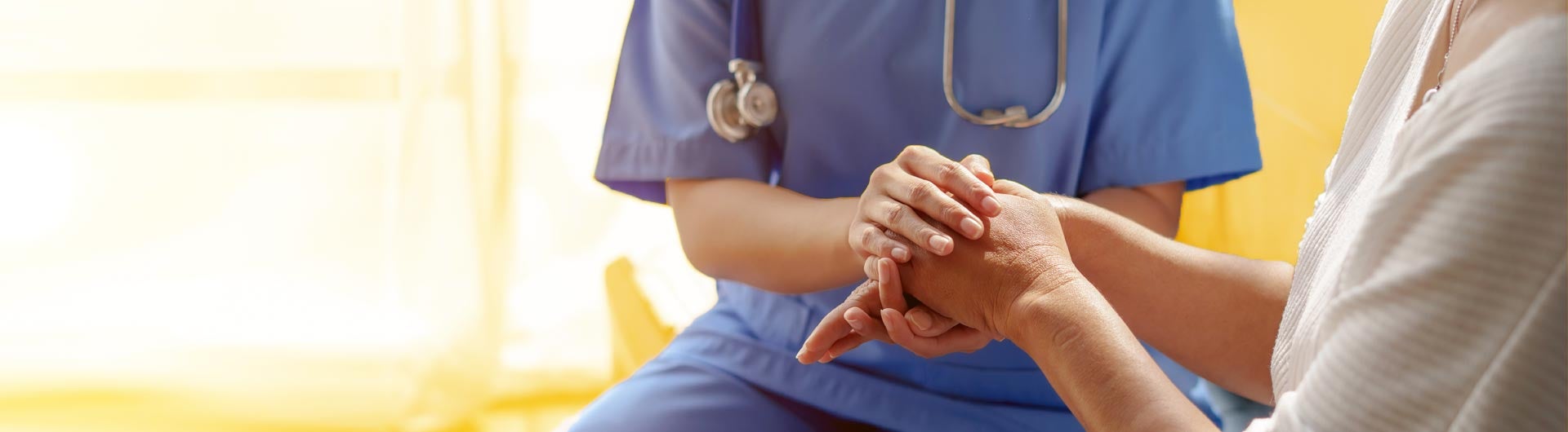 Healthcare professional providing compassionate care